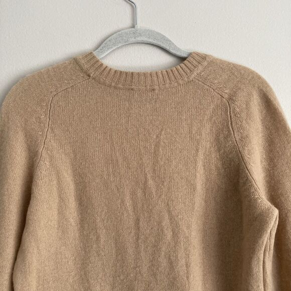 The Limited Womens Beige 100% Cashmere Sweater Size Small Classic Crewneck - Picture 6 of 8